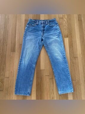 Vintage Levis Orange Tab Jeans 90s Made In UK 615 Men’s 34x34(33x32) Distressed